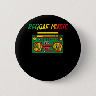 Reggae-Musikliebhaber Farbige Jamaika-Kassette Rad Button