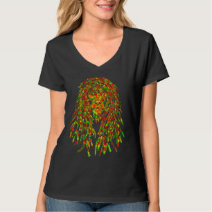 Reggae-Musikliebhaber Jamaican Lion Rasta Löwe von T-Shirt
