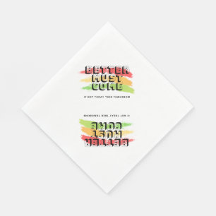 Reggae Napkin mit Zitat Serviette