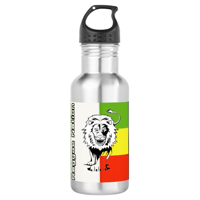 Reggae Nation Water Flasche Edelstahlflasche (Vorderseite)