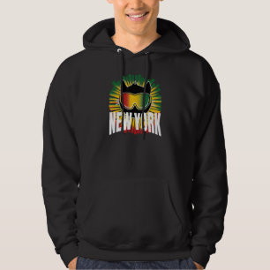 Reggae New York Kitty Cat mit jamaikanischen Skibr Hoodie