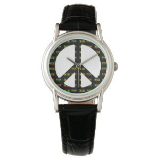 Reggae One Liebe Peace Sign Watch Armbanduhr