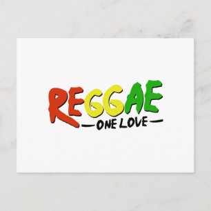 Reggae One Liebe Postkarte