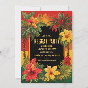 Reggae Party Birthday Einladung