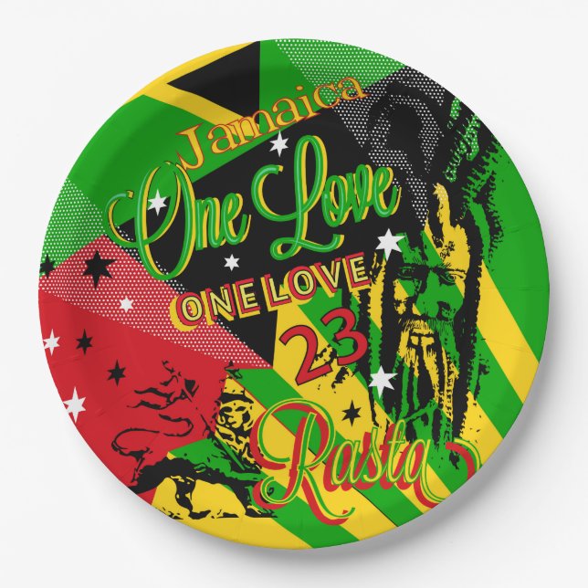 Reggae Party Paper Plate Pappteller (Vorderseite)