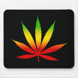 Reggae Rasta Leaf Rastafarian Jamaican Mousepad