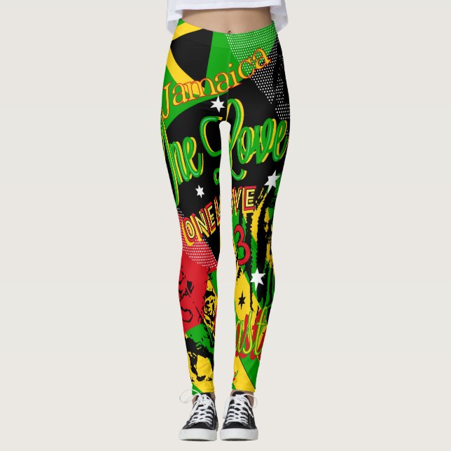 Reggae Rasta-Leggings Leggings (Vorderseite)
