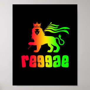 Reggae Rasta Lion Poster