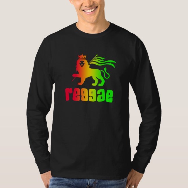 Reggae Rasta Löwe T-Shirt (Vorderseite)