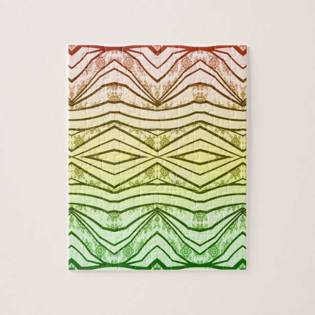 Reggae Rasta Musik-Stammes- Druck-Schönheit Puzzle (Vertikal)