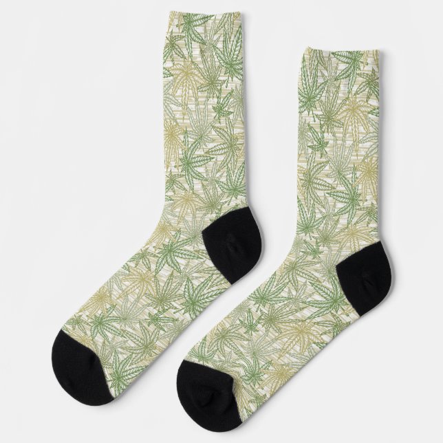 Reggae Rasta Rastafari Jamaica Roots Socks Socken (Linkes Detail)