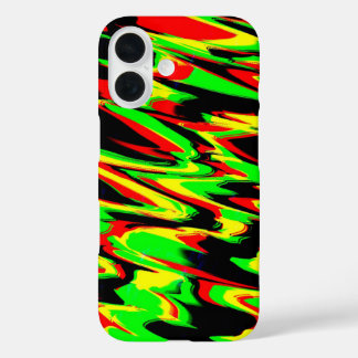 Reggae Rasta Rastafarian Green Black Red iPhone 16 Hülle