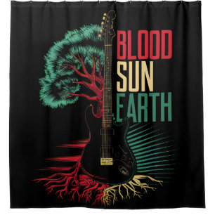 REGGAE RASTA SHOWER CURTAIN DUSCHVORHANG