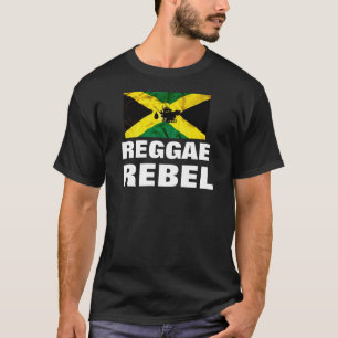 REGGAE REBEL Basic Dark T - Shirt