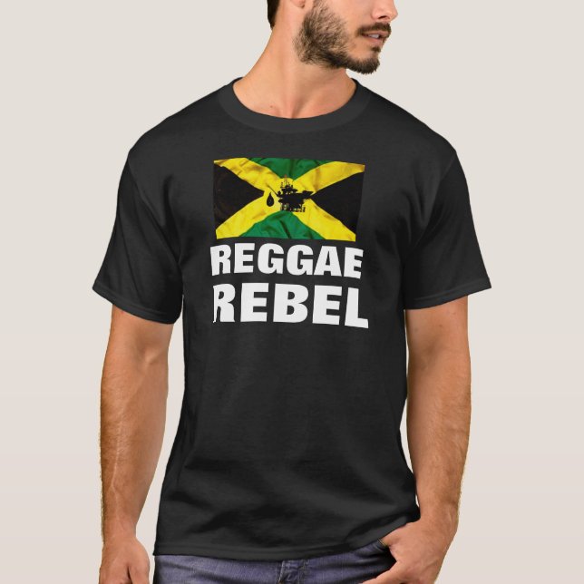 REGGAE REBEL Basic Dark T - Shirt (Vorderseite)