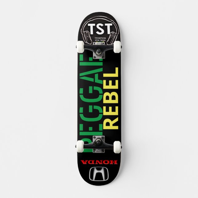 REGGAE REBELL Skateboard (Vorderseite)