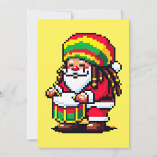 Reggae-Rhythmen mit Santa - Christmas Beat Feiertagskarte