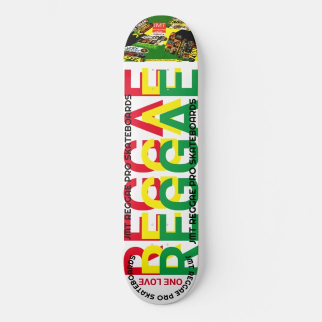 REGGAE SKATEBOARD JMT 8 1/4" Skateboard Deck (Vorderseite)