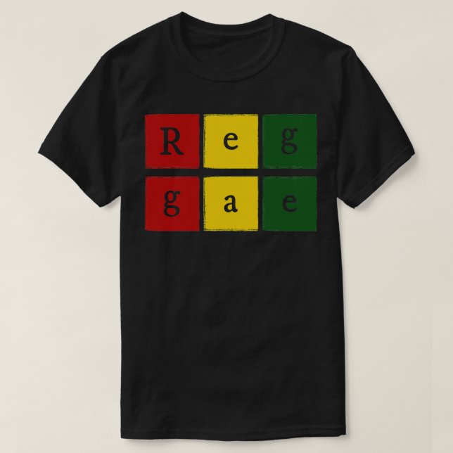 Reggae Square T-Shirt (Design vorne)