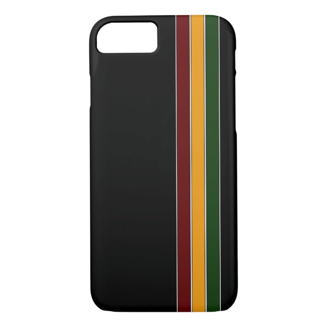 Reggae Stripes iPhone 7 Kasten Case-Mate iPhone Hülle (Rückseite)