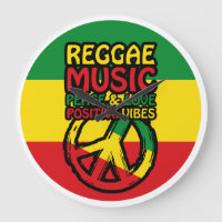 Reggae und Friedenssymbol mit positiven Zitaten