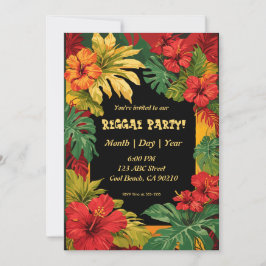 Reggae und Island Party Einladung