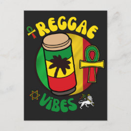 REGGAE VIBES FEIERTAGSPOSTKARTE