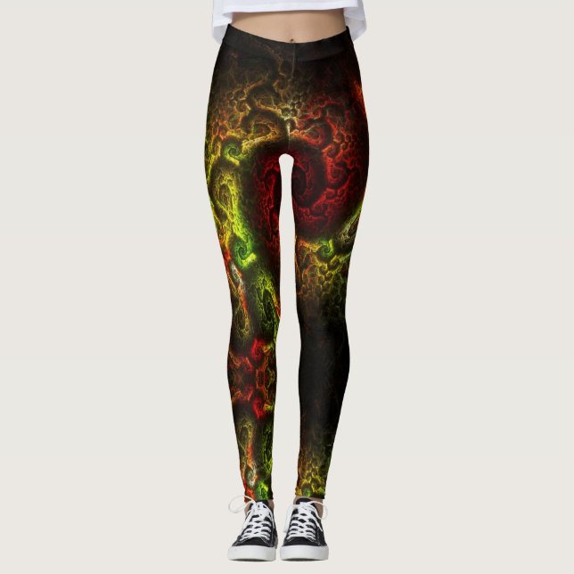 Reggae Vibes - Power Yoga Leggings (Vorderseite)