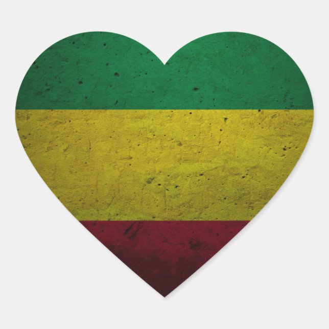 Reggae Vibrations - One love - jah Rasta Sticker (Vorderseite)