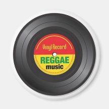 Reggae Vinyl 45 Magnet