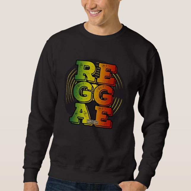 Reggae Vinyl Rasta Sweatshirt (Vorderseite)