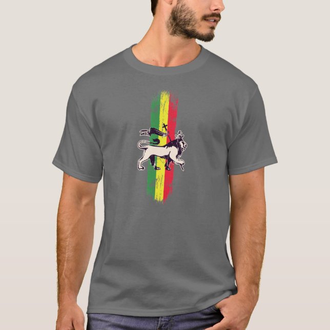 Reggaeköniglöwe T-Shirt (Vorderseite)