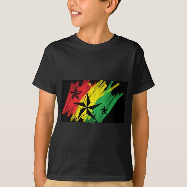 Reggaesterne T-Shirt (Vorderseite)