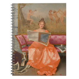 Reggianini Lady Reading A. Magazine Notebook Notizblock