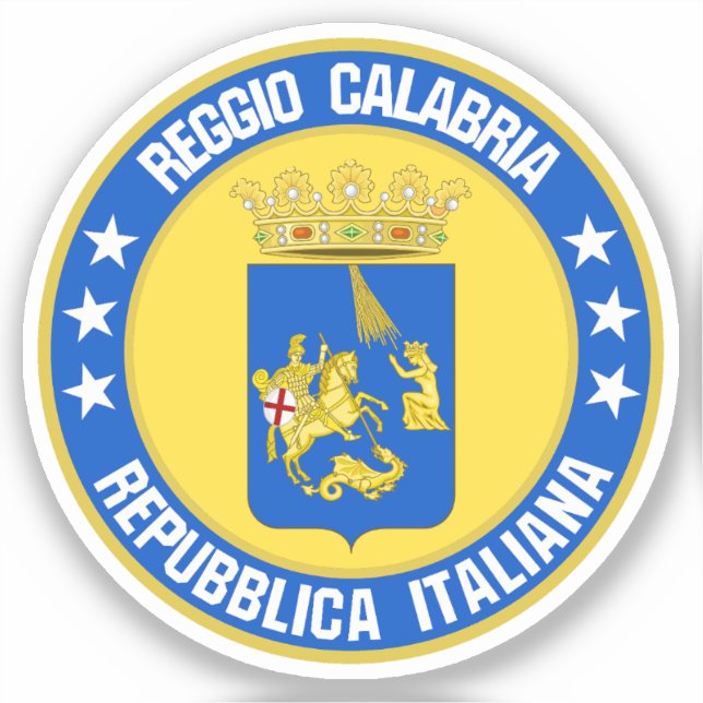 Reggio Calabria Aufkleber (Vorderseite)