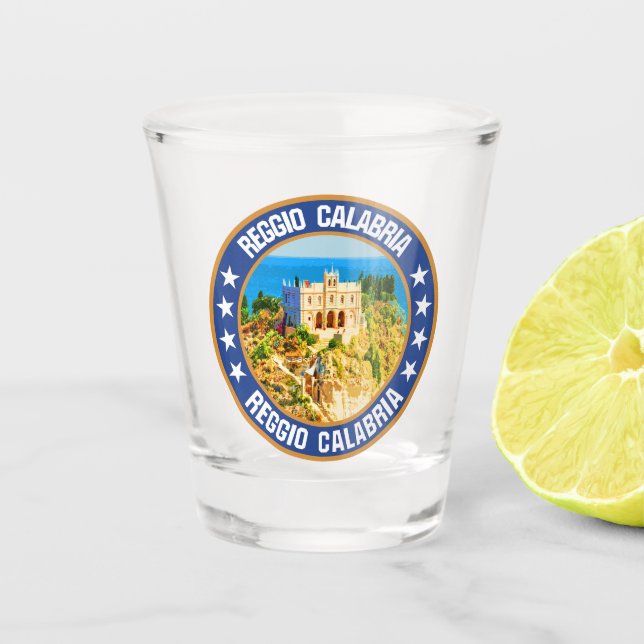 Reggio Calabria Schnapsglas (Vorderseite)