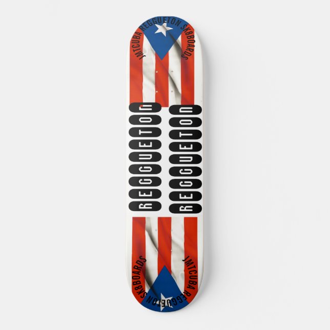 REGGUETON JMT CUBA 8 1/4" Skateboard Deck (Vorderseite)