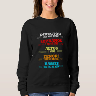 Regie gab es Mistake Music Chor Musician Ap Sweatshirt