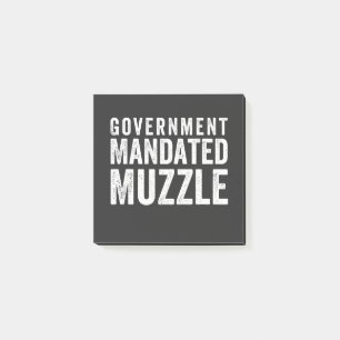 Regierung beauftragt Muzzle Post-it Klebezettel