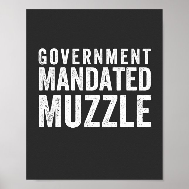 Regierung beauftragt Muzzle Poster (Vorne)