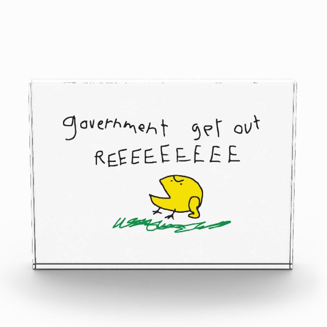 Regierung erhält REE SNEKRIGHT Gadsden Flag Fotoblock (Vorderseite)