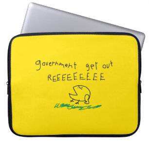 Regierung erhält REE SNEKRIGHT Gadsden Flag Laptopschutzhülle