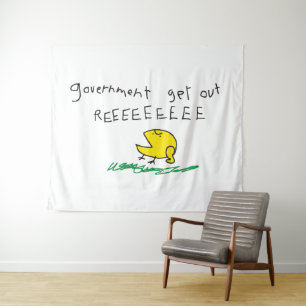Regierung erhält REE SNEKRIGHT Gadsden Flag Wandteppich