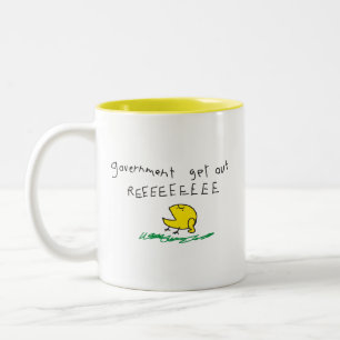 Regierung erhält REE SNEKRIGHT Gadsden Flag Zweifarbige Tasse