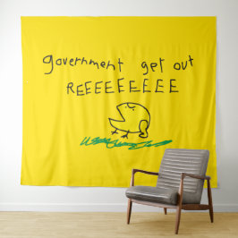 Regierung gehen REE SNEKRIGHT Gadsden Flagge Wandteppich