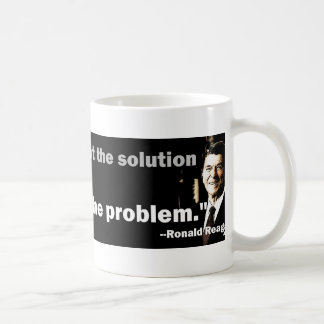 Regierung ist das Problem Tasse