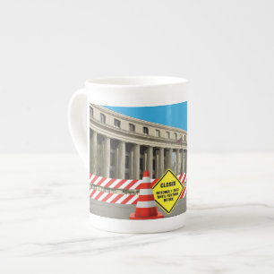 Regierung Shudown Teacup! Prozellantasse