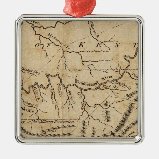 Regierung von Tennessee Silbernes Ornament (Vorne)