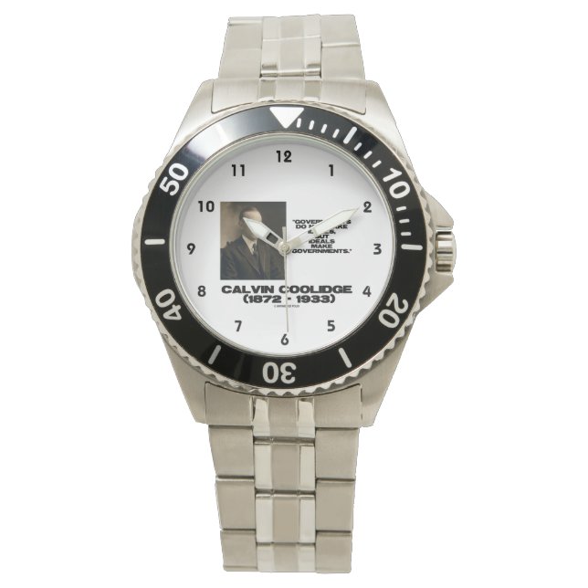 Regierungen machen keine Ideenvorschau Armbanduhr (Vorderseite)