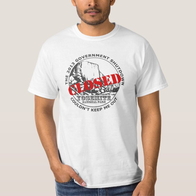 Regierungs-Abschaltungs-Ferien - Yosemite T-Shirt (Vorderseite)